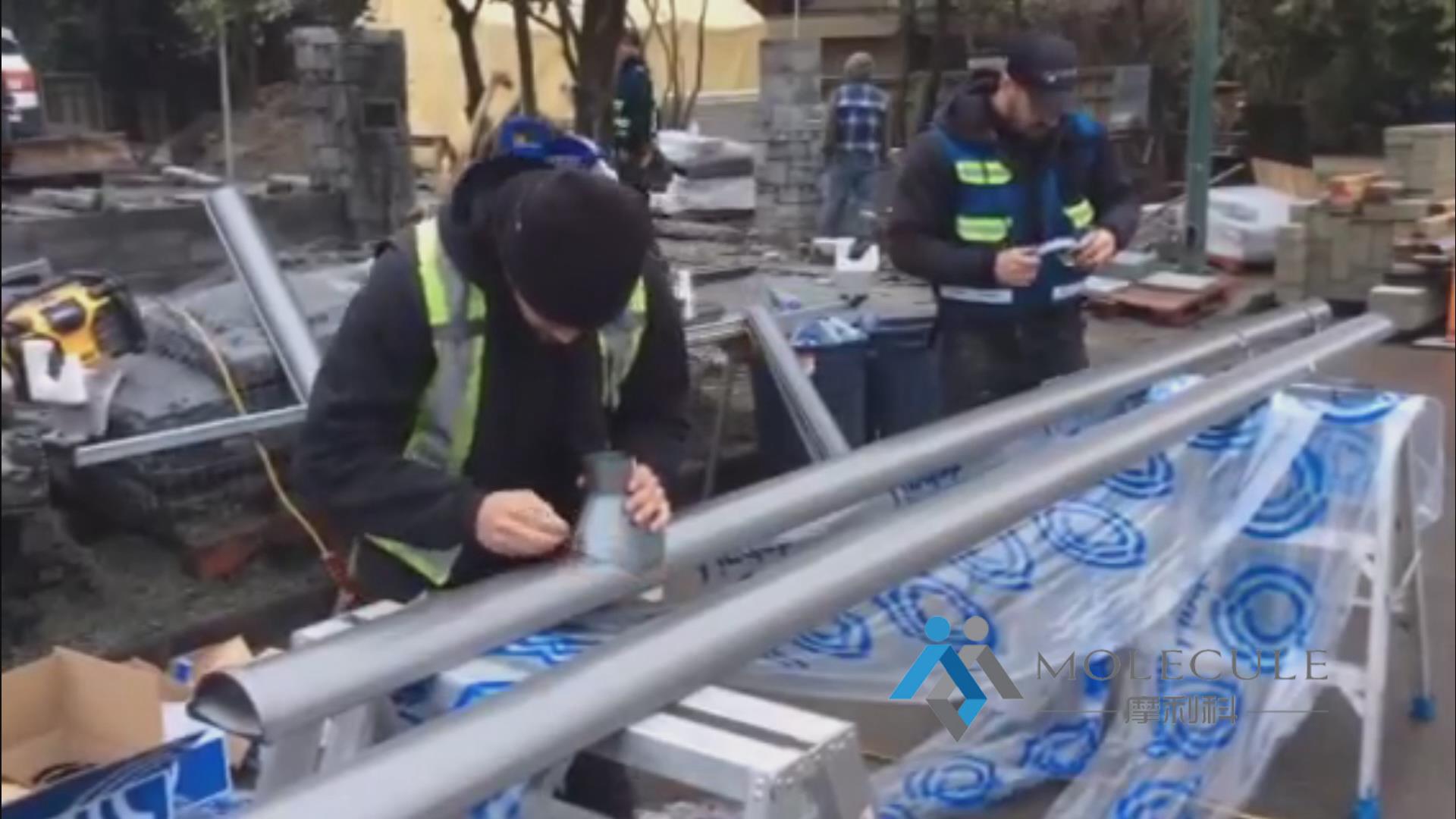 金屬天溝落水系統天溝安裝視頻